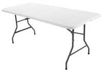 Розскладний стіл 75x180см білий