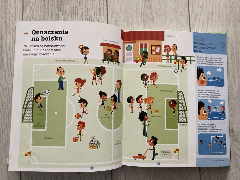 Pierwsza encyklopedia Piłka nożna książka dla dzieci