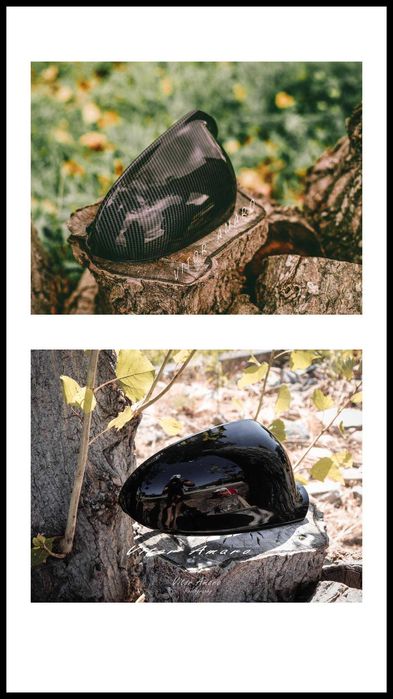 Capas de Espelhos em Look Carbono/Preto (Volkswagen Golf MK5, GTI, R)