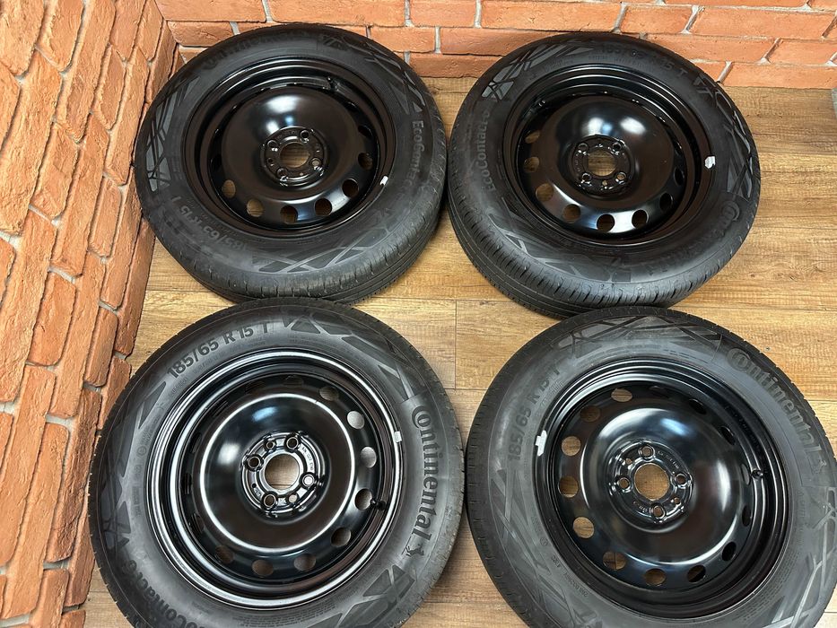 Koła Felgi 15 4x98 Fiat 500e 500 Kołpaki + śruby Jak nowe