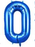 Balon urodzinowy 0 niebieski 95cm O176