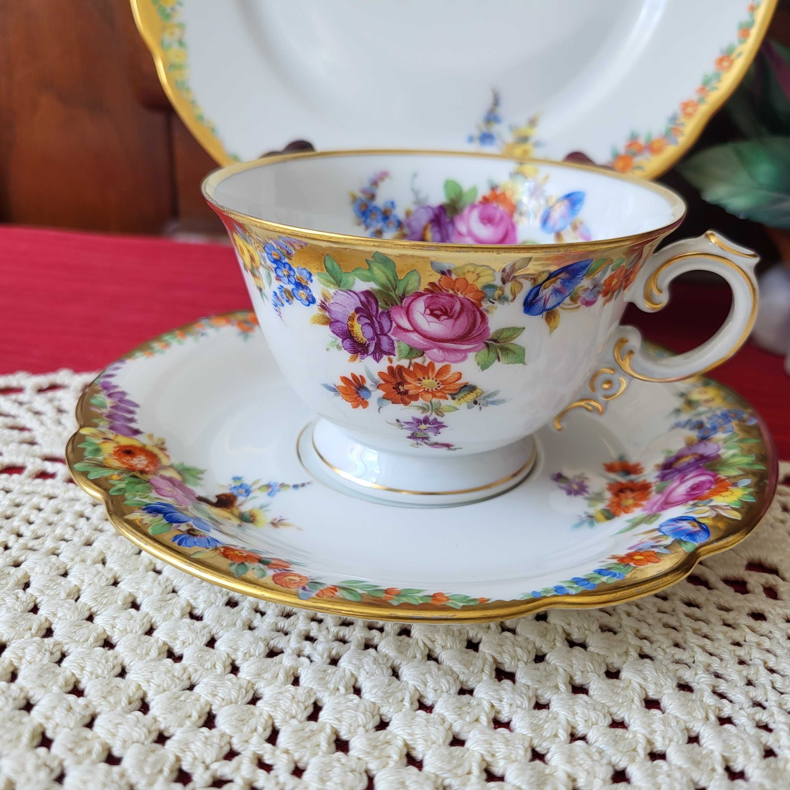 Антикварное чайное трио Rosenthal Selb-Bavaria, 1928 год