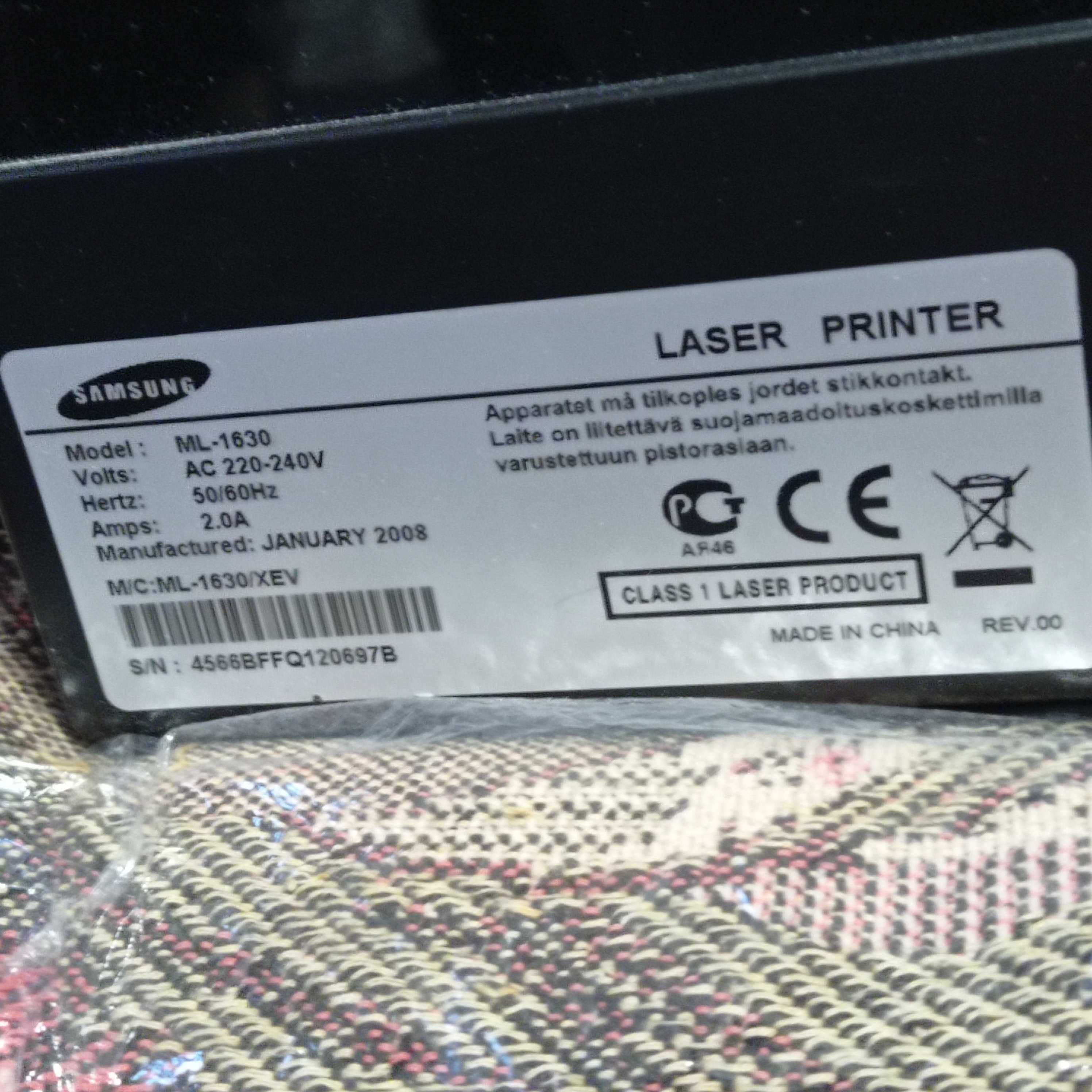 USB монохромный лазерный принтер Samsung ML-1630