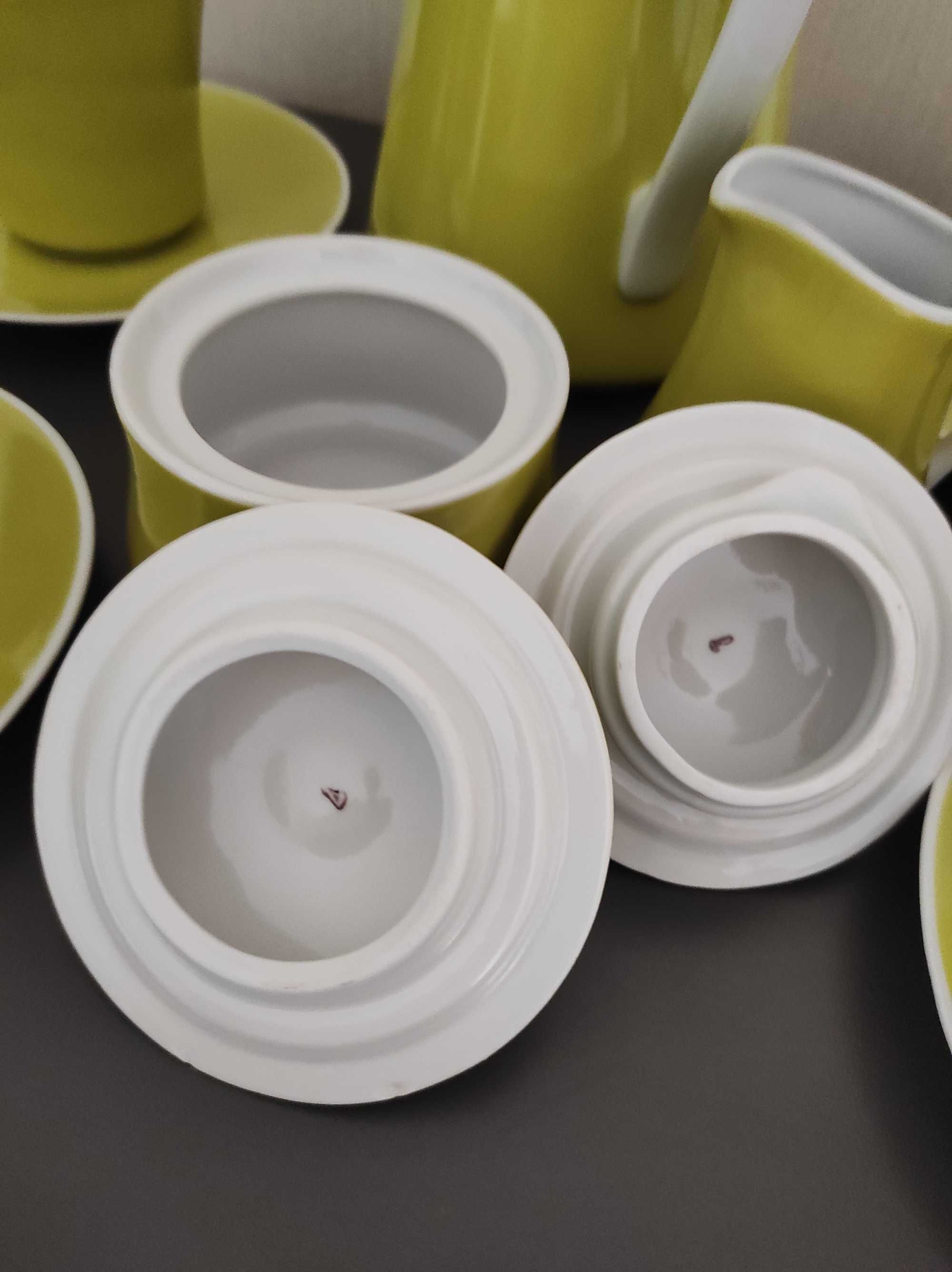 Serwis do kawy, stara porcelana Wałbrzych