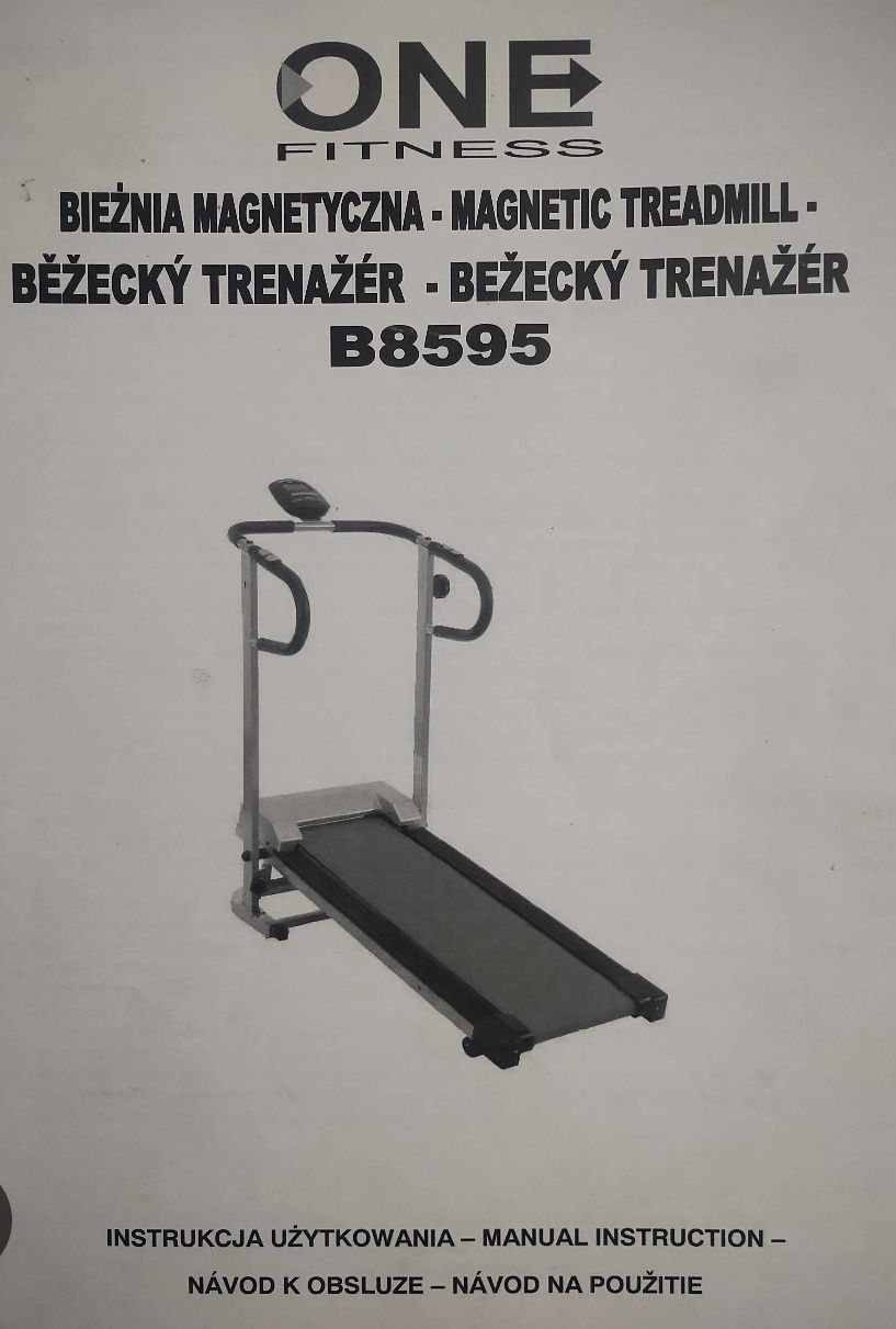 Bieżnia magnetyczna ONE Fitness B8595