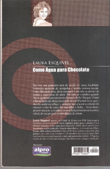 Livro "Como Água para Chocolate" de Laura Esquivel
