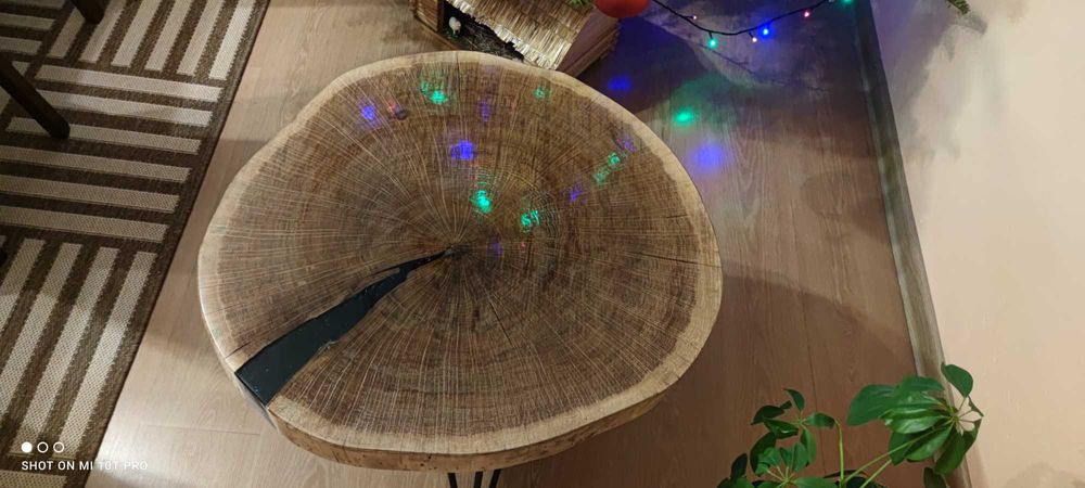 Plastry dębowe na stolik