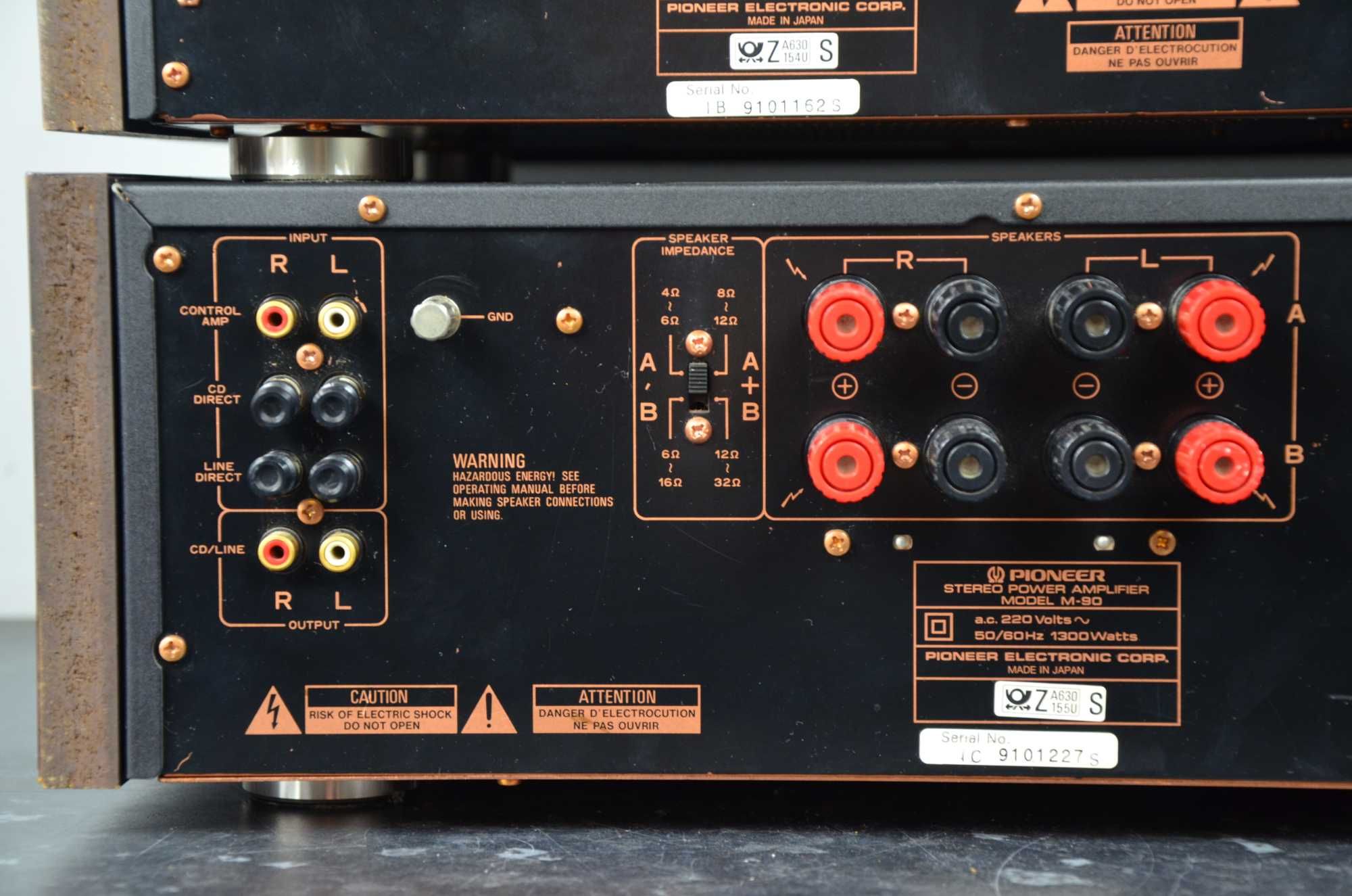Końcówka Mocy PIONEER M-90 Przedwzmacniacz C-90 Komplet Hi-End JAPAN