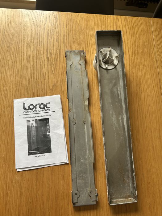Odpływ liniowy model Mastif firmy  Lorac 50 cm po demontażu