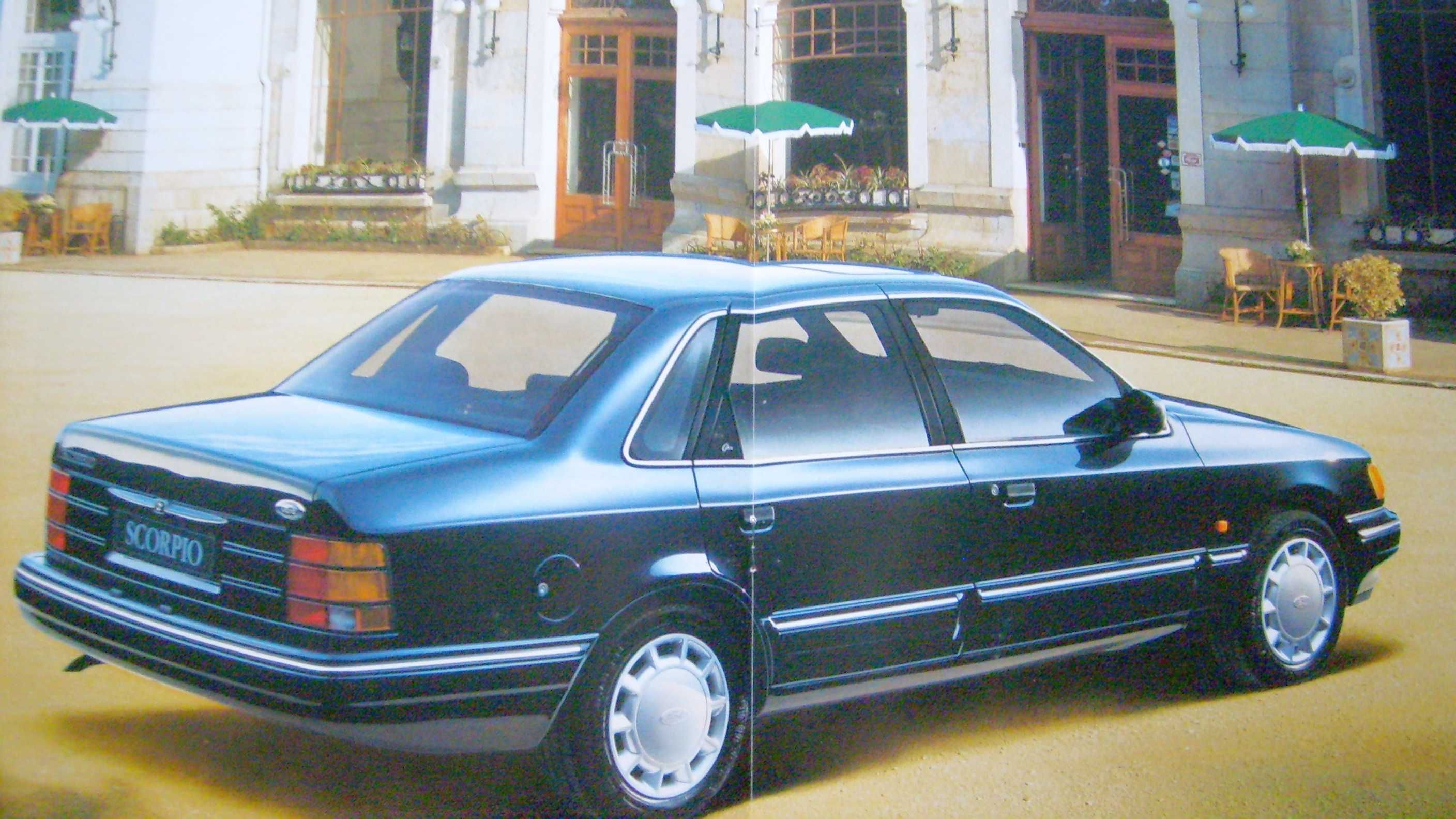 FORD SCORPIO Mk1 1990 / prospekt 26 stron, pełna paleta, stan BDB