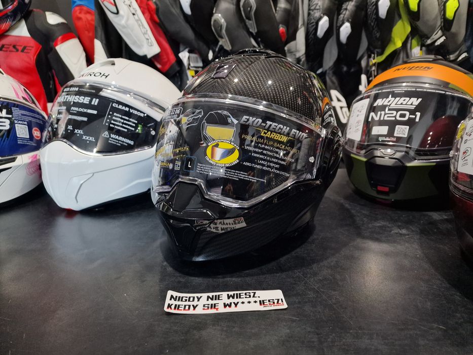 MotoSzafa Kask SCORPION EXO-TECH EVO CARBON SOLID  !gratisy/raty!