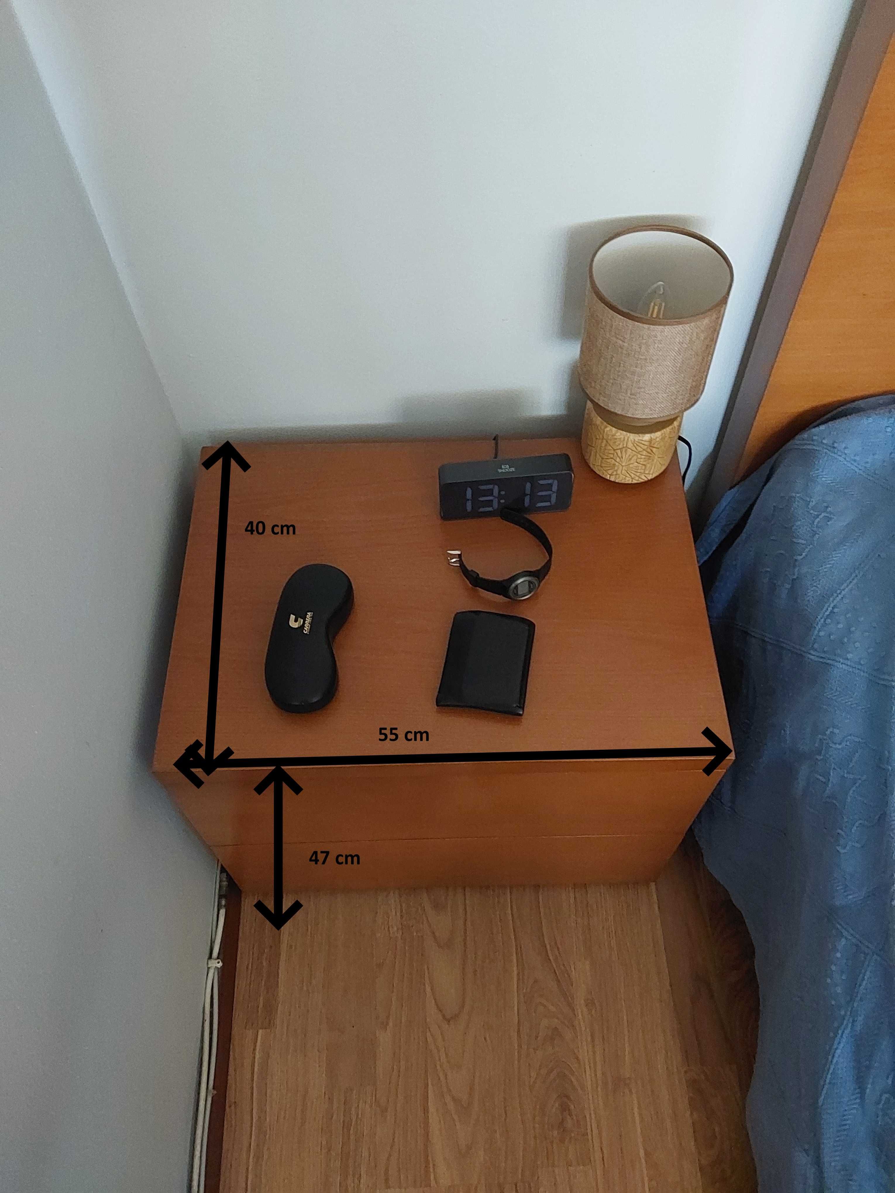 Mobília de quarto de solteiro com colchão ortopédico