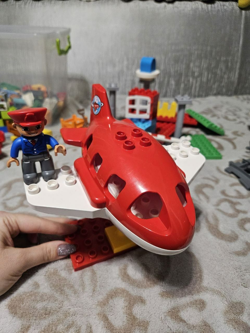 Lego Duplo Літак Аеропорт пілот