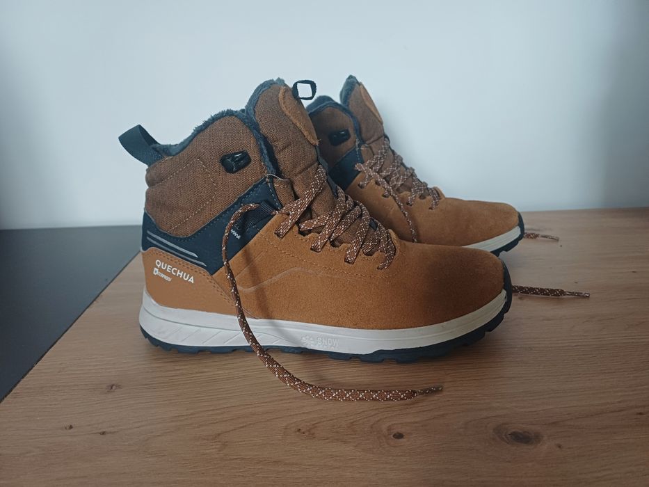 Buty Quechua rozmiar 35 / 36 zimowe trzewiki waterproof chłopięce