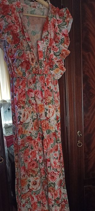 Vestido comprido florido