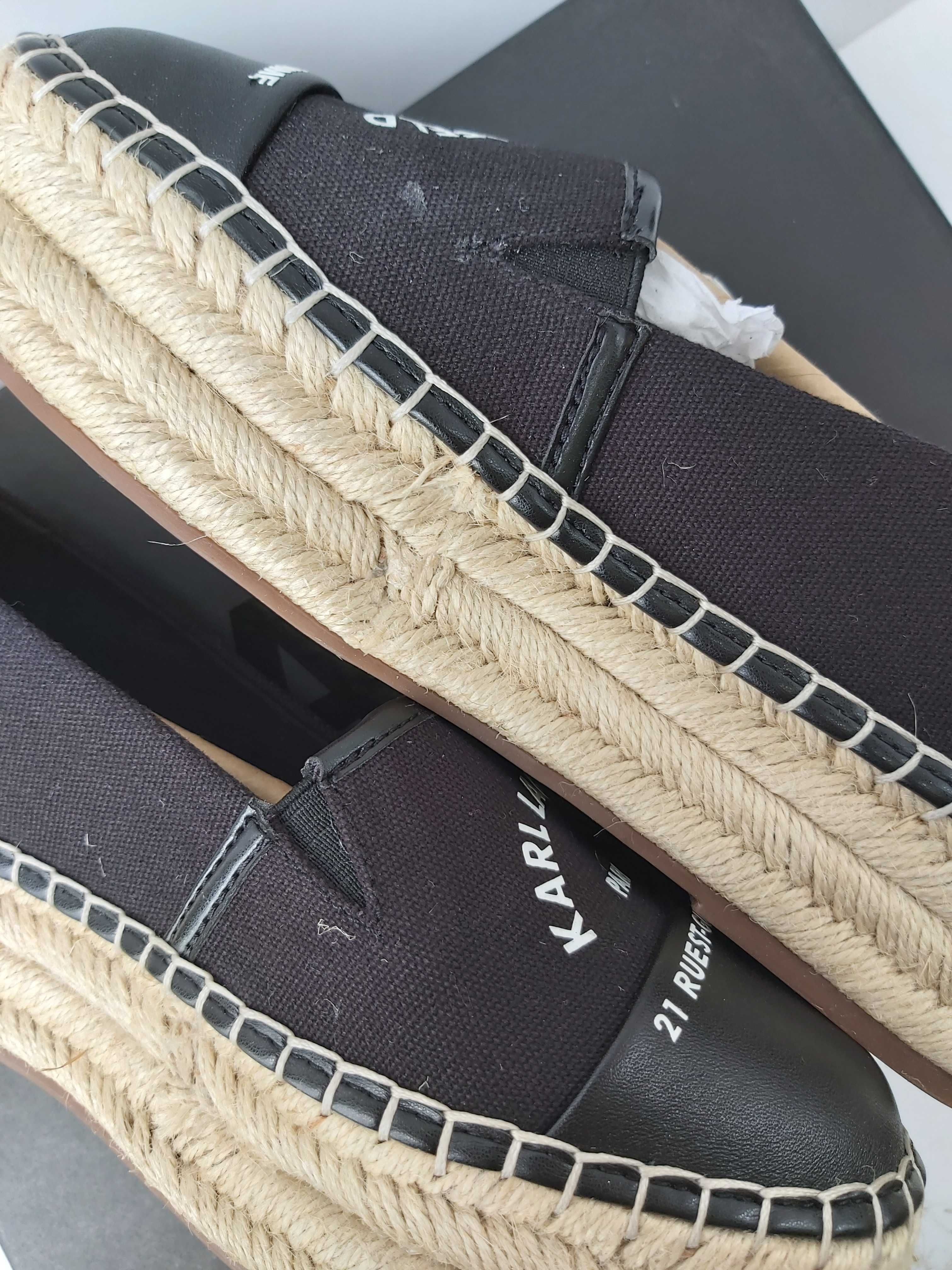 NOWE buty KARL LAGERFELD espadryle rozmiar 38 mokasyny