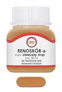 RENOSKÓR FARBA LAKIER do Skóry Słoneczny Brąz 30ml