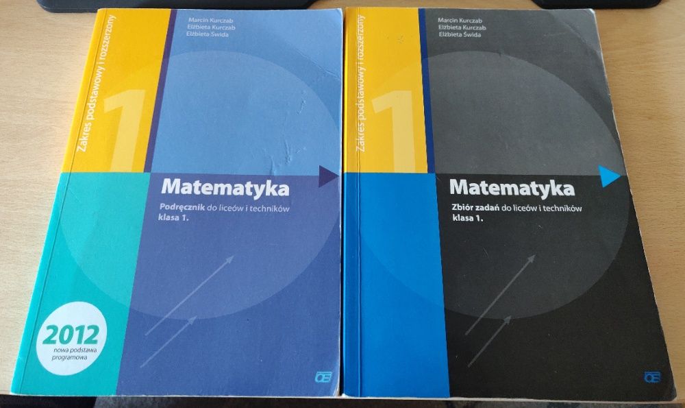 Matematyka 1 podręcznik + zbiór zadań zakres podstawowy + rozszerzony