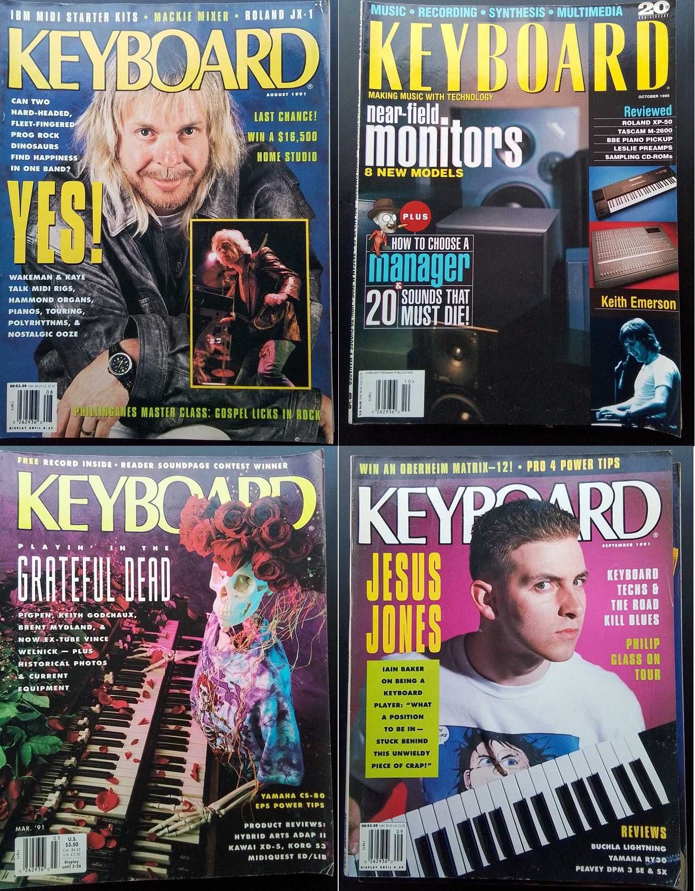 Números antigos avulso da revista Keyboard
