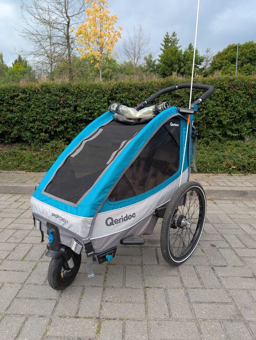 Przyczepka Rowerowa Qeridoo Sportrex 1 + Poduszka Sandini Sleepfix