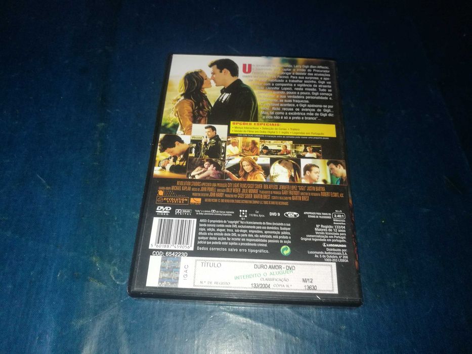 DURO AMOR	DVD (legendagem em Português)