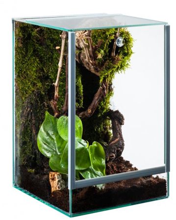Terrarium Pająk z wbudowaną wentylacją 20x20x30 12l 3mm