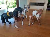 Zestaw/ komplet 6 koni Schleich