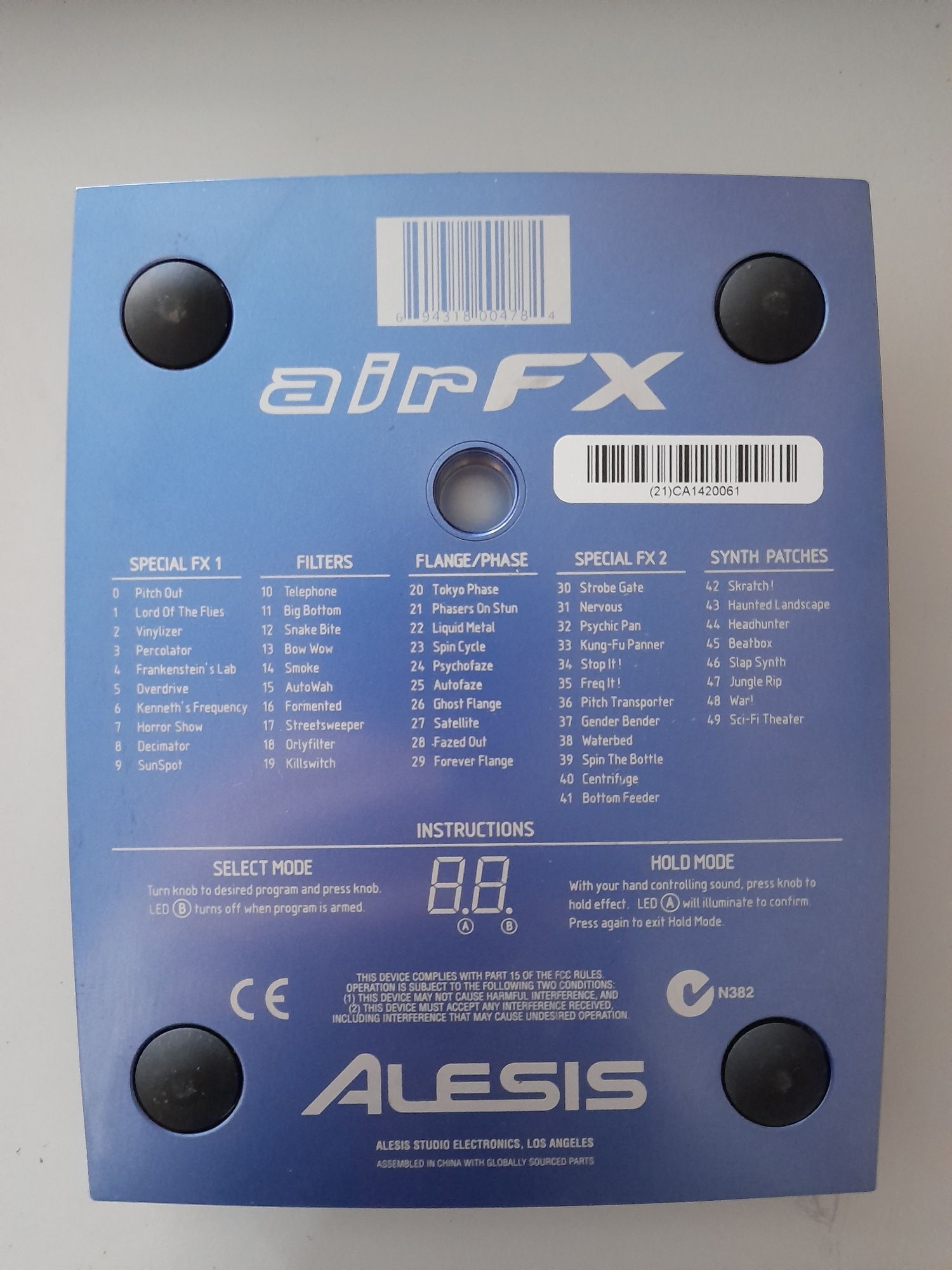 Alesis Air FX ( Processador )