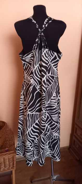 Wallis sukienka 100% len UK 20