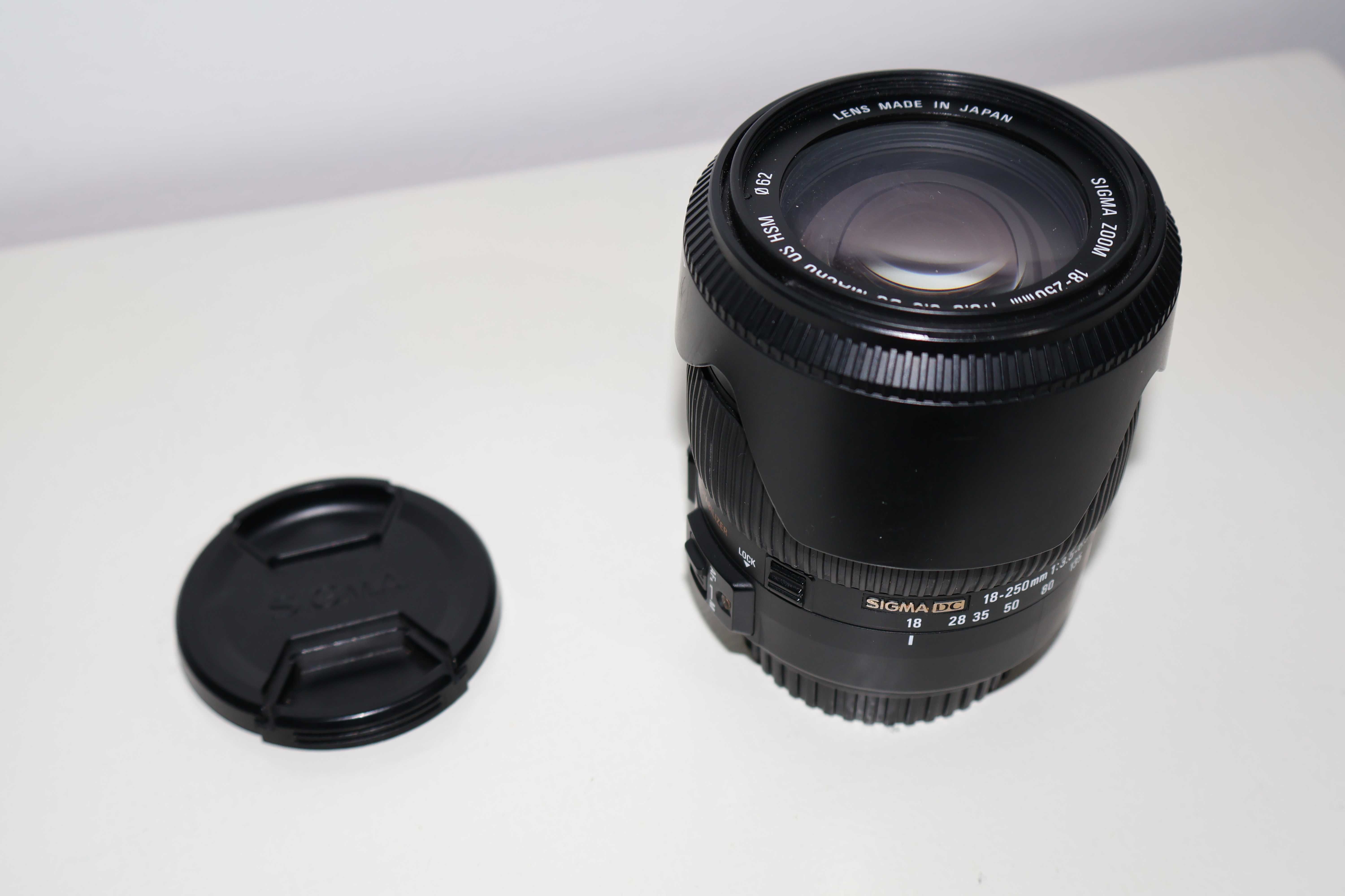 Sigma 18 250mm macro HSM (Canon) com Parasol