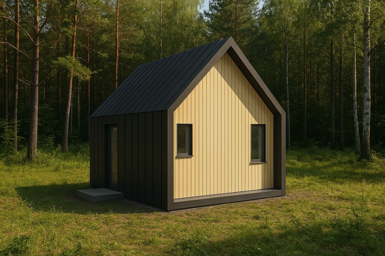 Nowoczesny dom Prefabrykowany 47 m² – GOTOWY W SUPER CENIE!