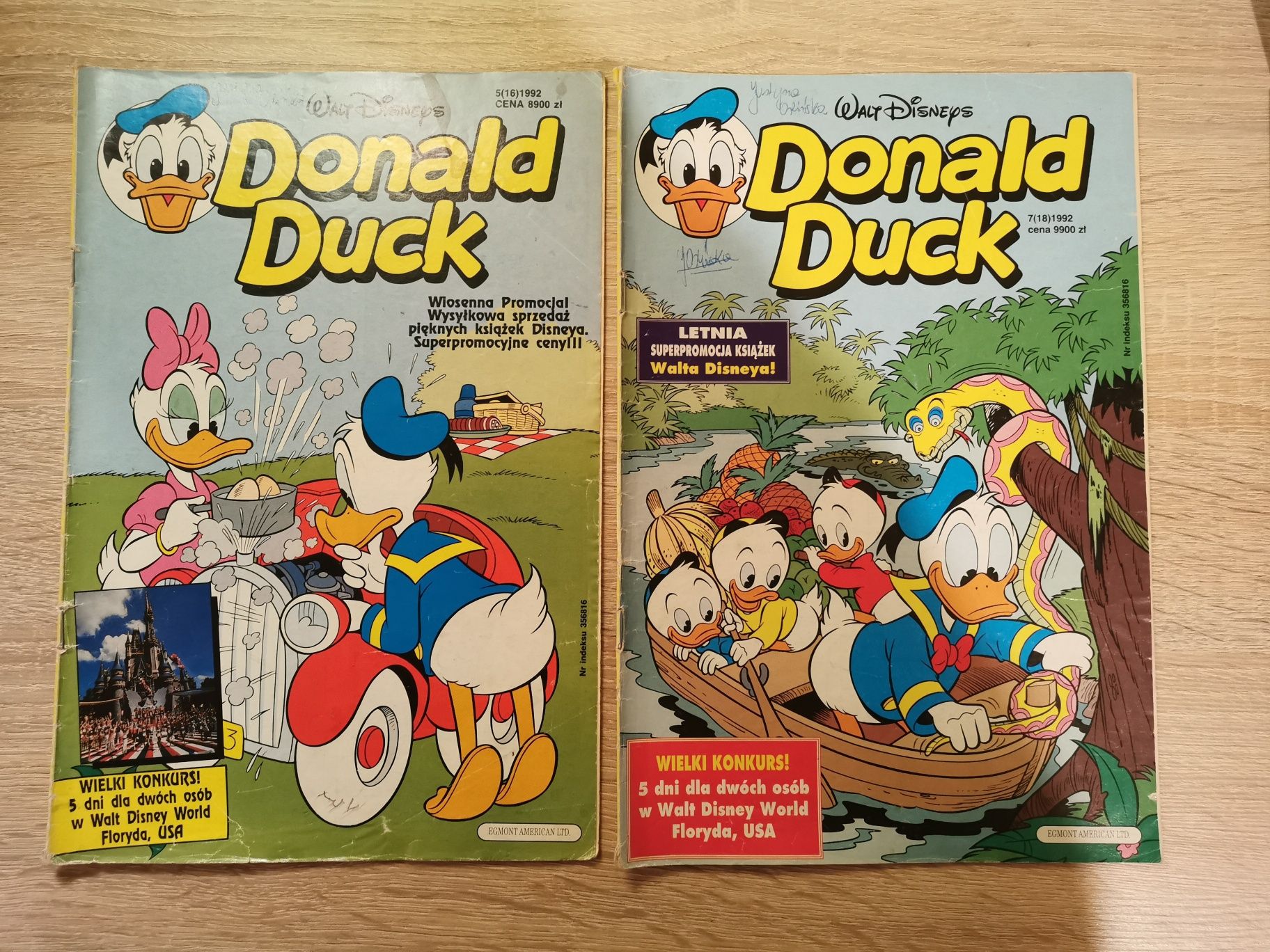 Komiksy Donald Duck rok 1992