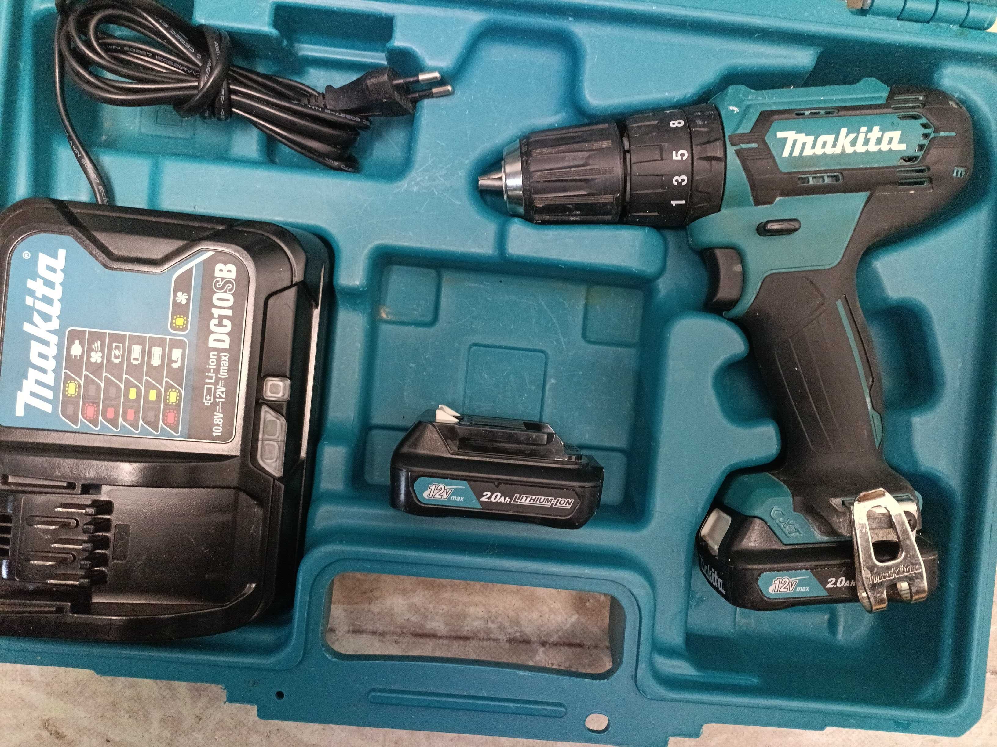 MAKITA HP333D акумуляторний ударний шуруповерт 12V +2АКБ+ЗП+біти+кейс