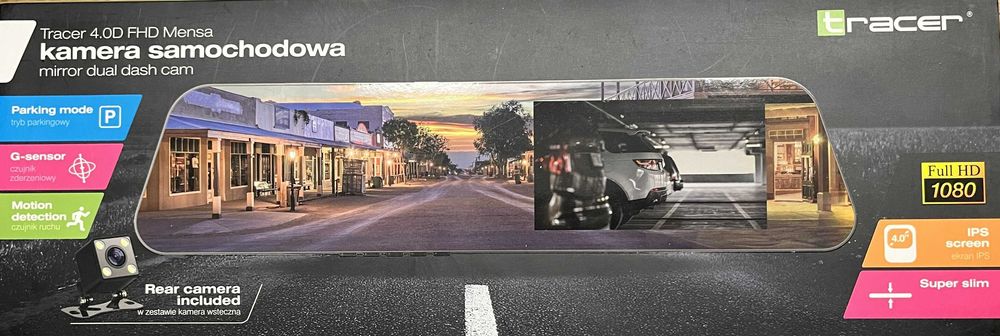 Wideorejestrator  Kamera Cofania TRACER 4.0D FHD MENSA 100% NOWY
