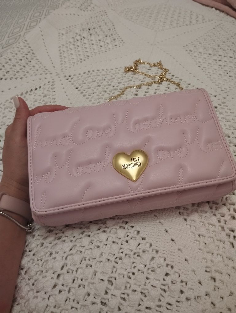 Mala a tiracolo/ ombro love Moschino lilás