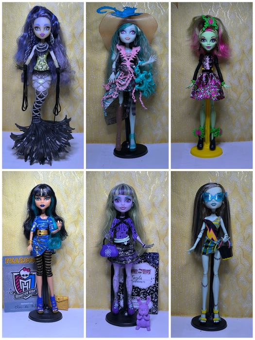 Монстер хай дракулаура френкі Тора Гулія лагуна клавдія кетті Нуар