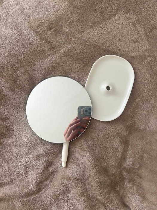 Дзеркало косметичне кругле ST 16x21,5 cм біле