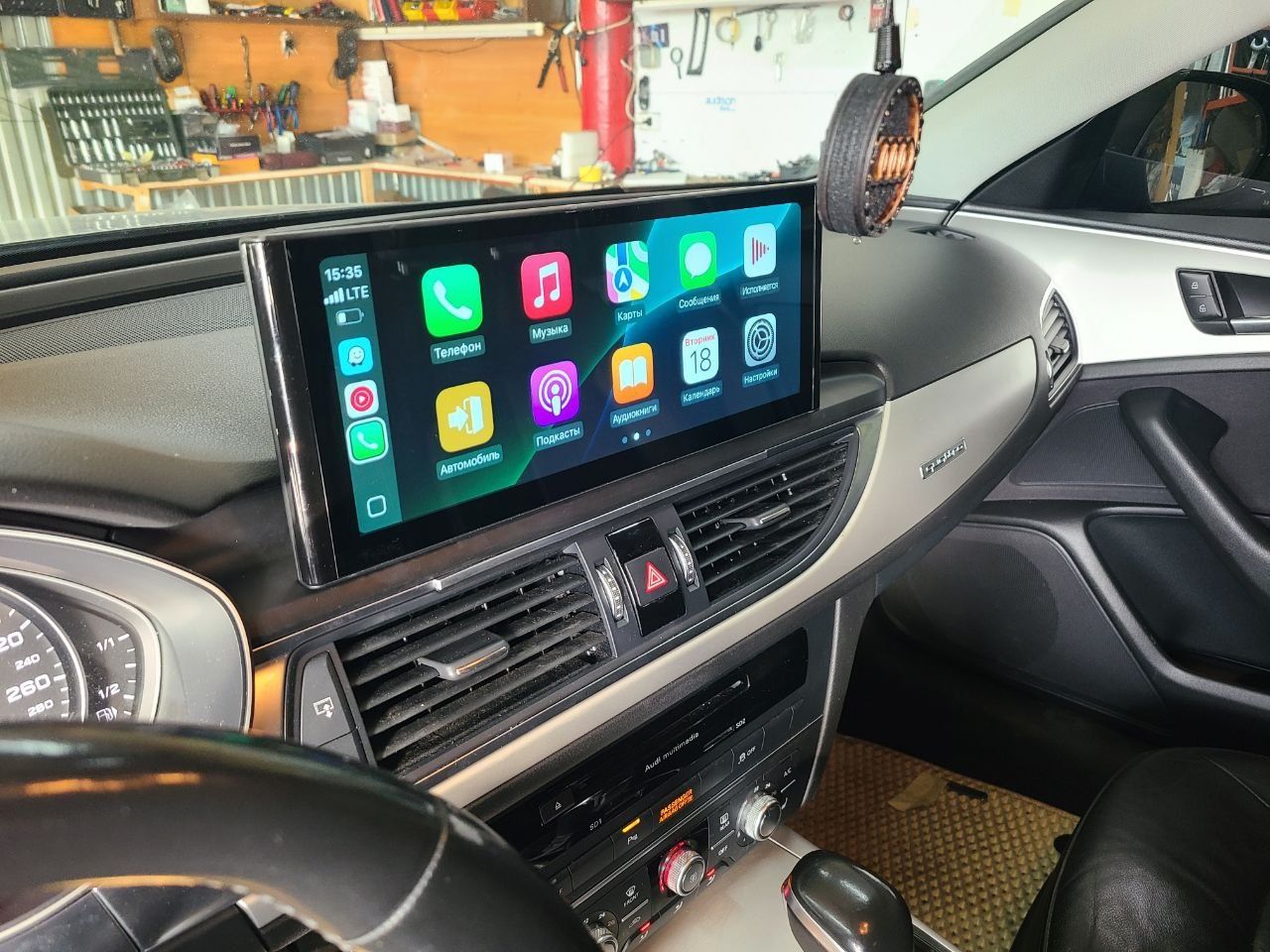 Штатная магнитола для Audi A6C7  8+64Gb, 12.25 Androidauto, CarPlay.