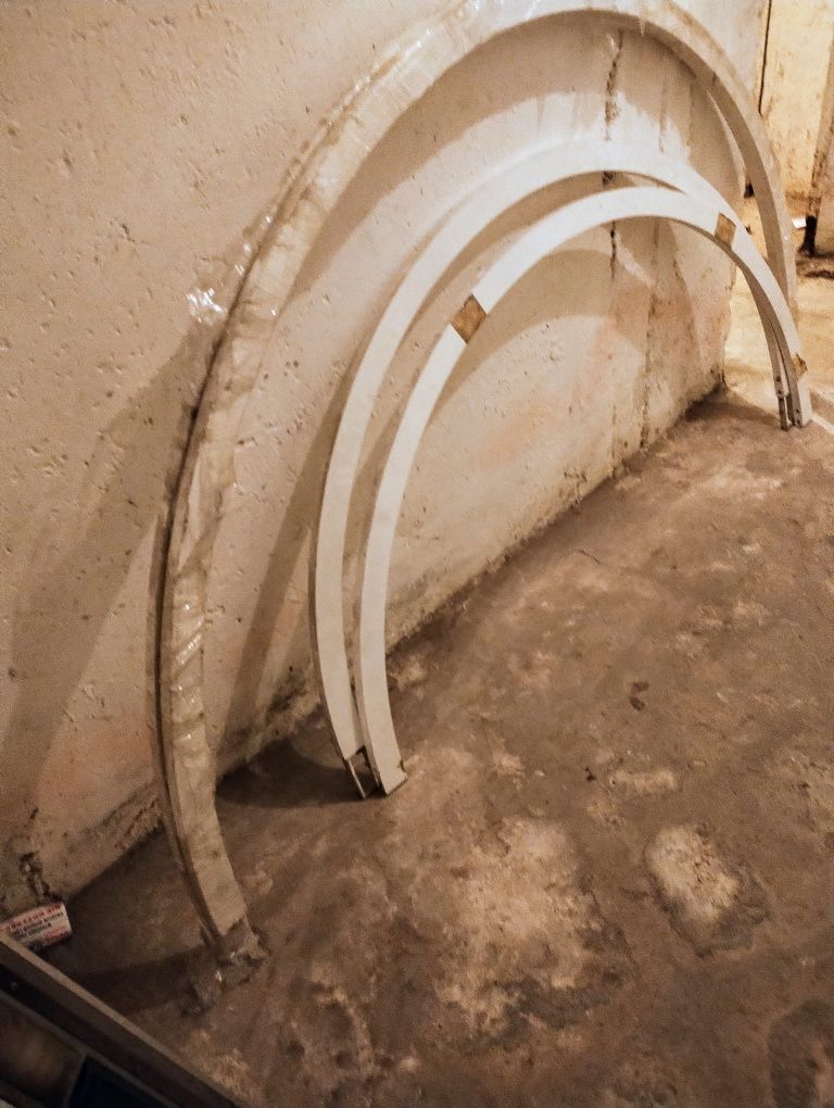 Okręgi aluminiowe do dekoracji.