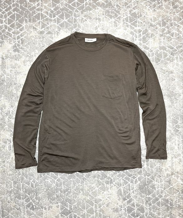 Чоловічий трекінговий лонгслів Icebreaker -з кишенею-розмір Л