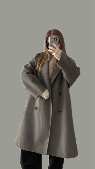 пальто zara шерсть сіре