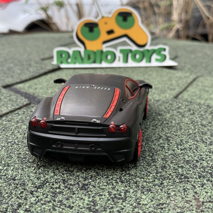 Дрифт машинка на радиоуправлении Ferrari F435 чорна Машинка для дрифта