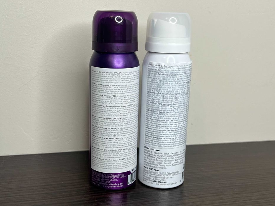 Rituals Pianka pod prysznic w żelu 2szt travel size podróżna