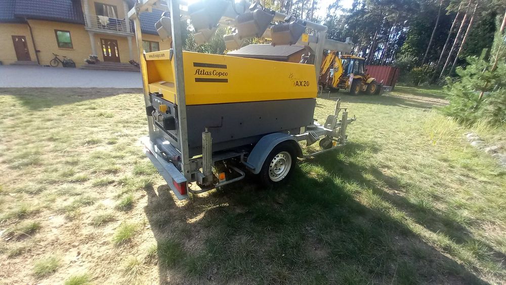 agregat prądotwórczy generator maszt atlas copco qax 20
