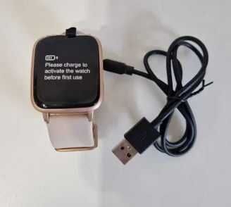 Smartwatch - Health Tracker na android i Iphone - beżowa bransoleta