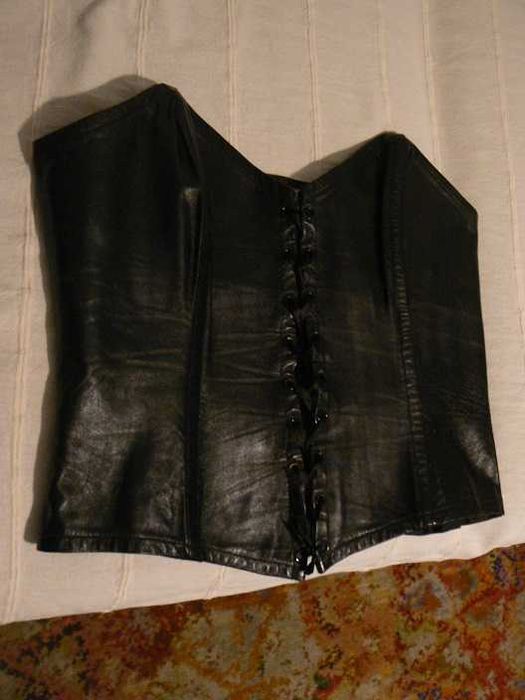 Gorset damski skórzany czarny M