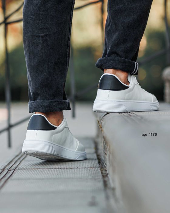 Чоловічі 42-46 кеди Classic Ked White Black / Мужские кеды мокасины