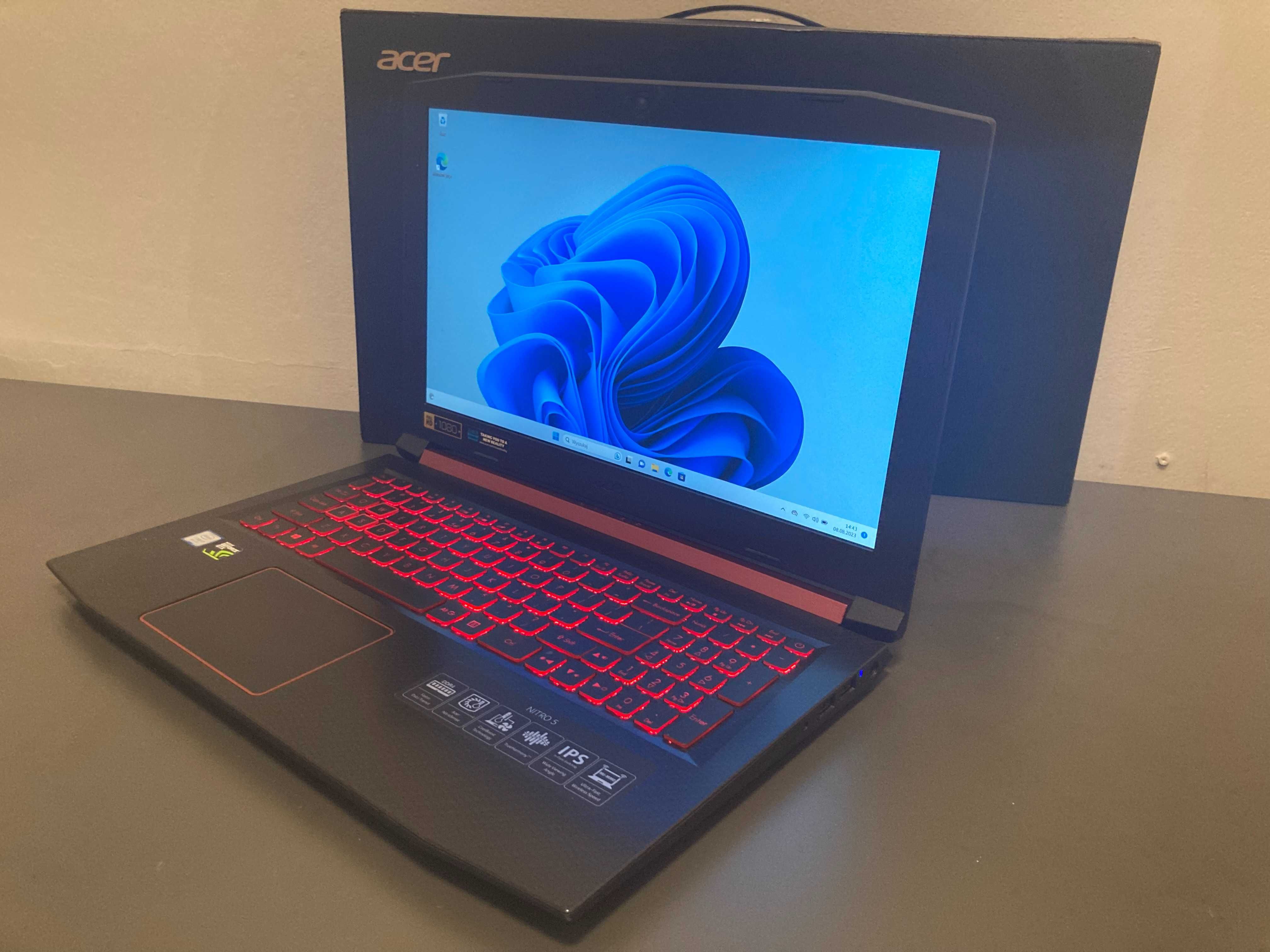 Laptop ACER Nitro 5 AN515-52/i7-8750H/8GB/1TB+128GB SSD