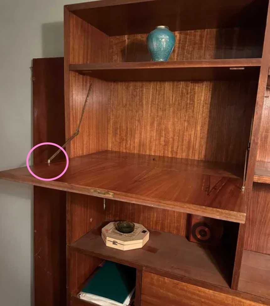 Armário Retro com cama e secretária retrátil