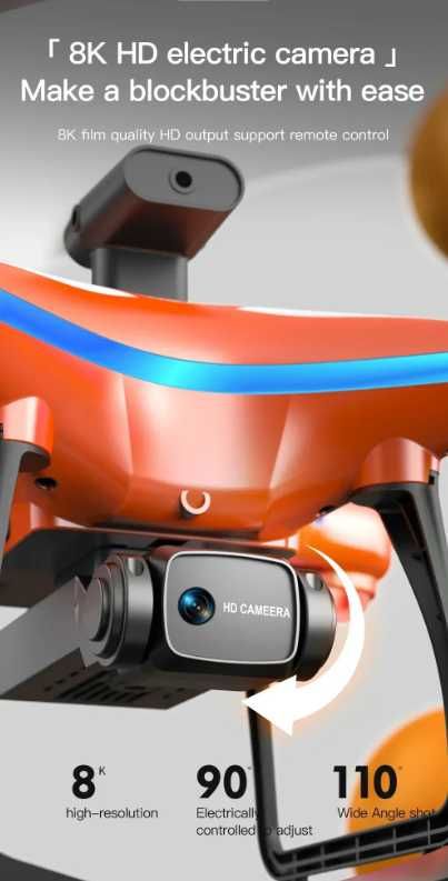 NOVO AE11 Drone Profissional, 2.4G, HD Dual Camera, Wifi, ESC